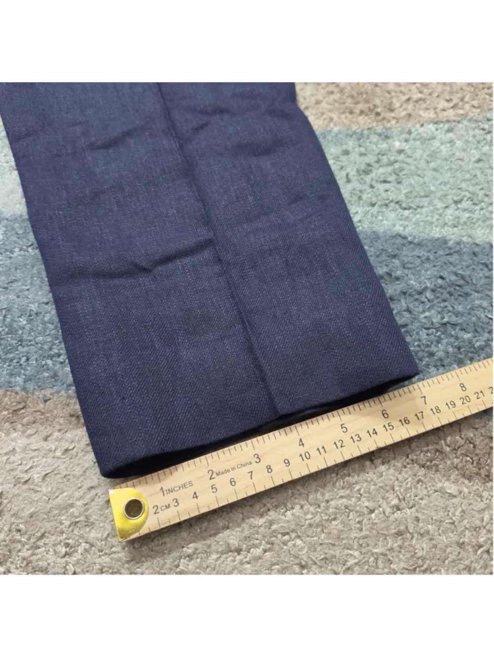 The Anthology Pants Mens Japanese Linen IT54 Navy Drawstring Pleated Italy
